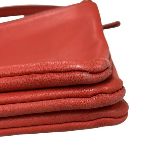 Auth CELINE Trio - Red Leather Shoulder Bag - Picture 10 of 13
